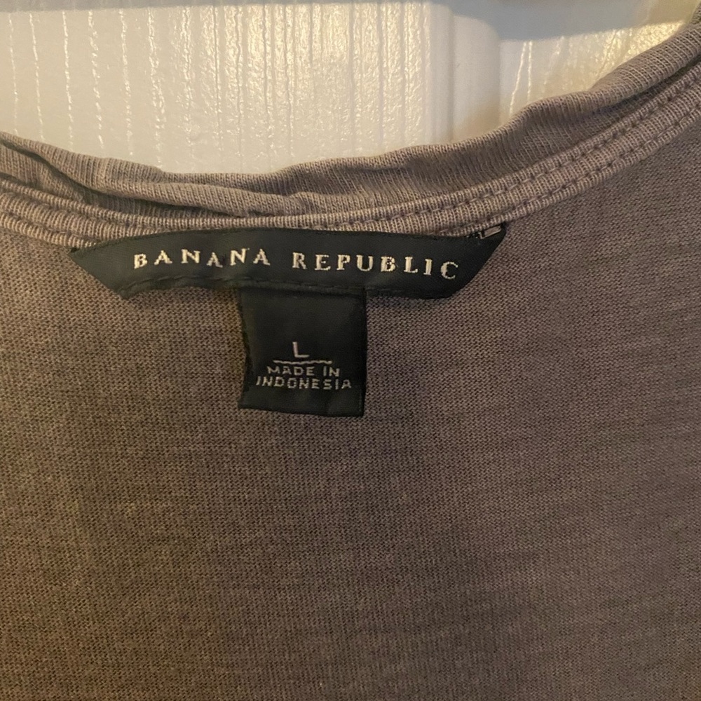 BANANA REPUBLIC SLEEVELESS RUFFLE DRESS - Picture 3 of 4